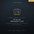 54 Sacred Affirmation Cards — Printable Card Deck, US Letter + A4 + Screen Deck