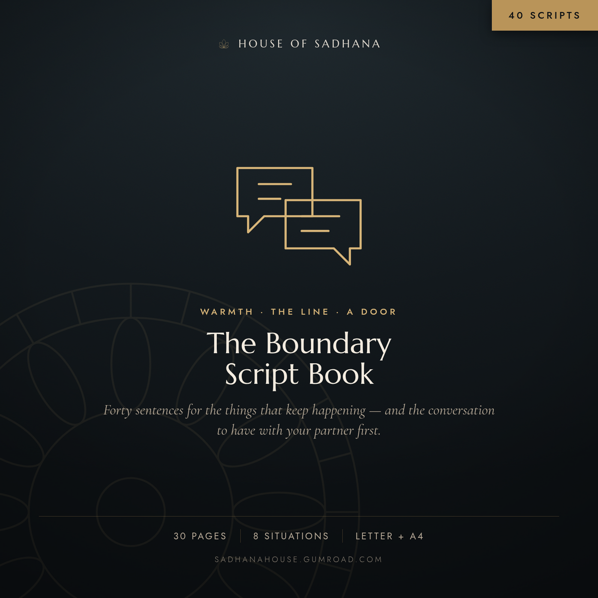 The Boundary Script Book — 40 Printable Scripts for In-Laws & Family