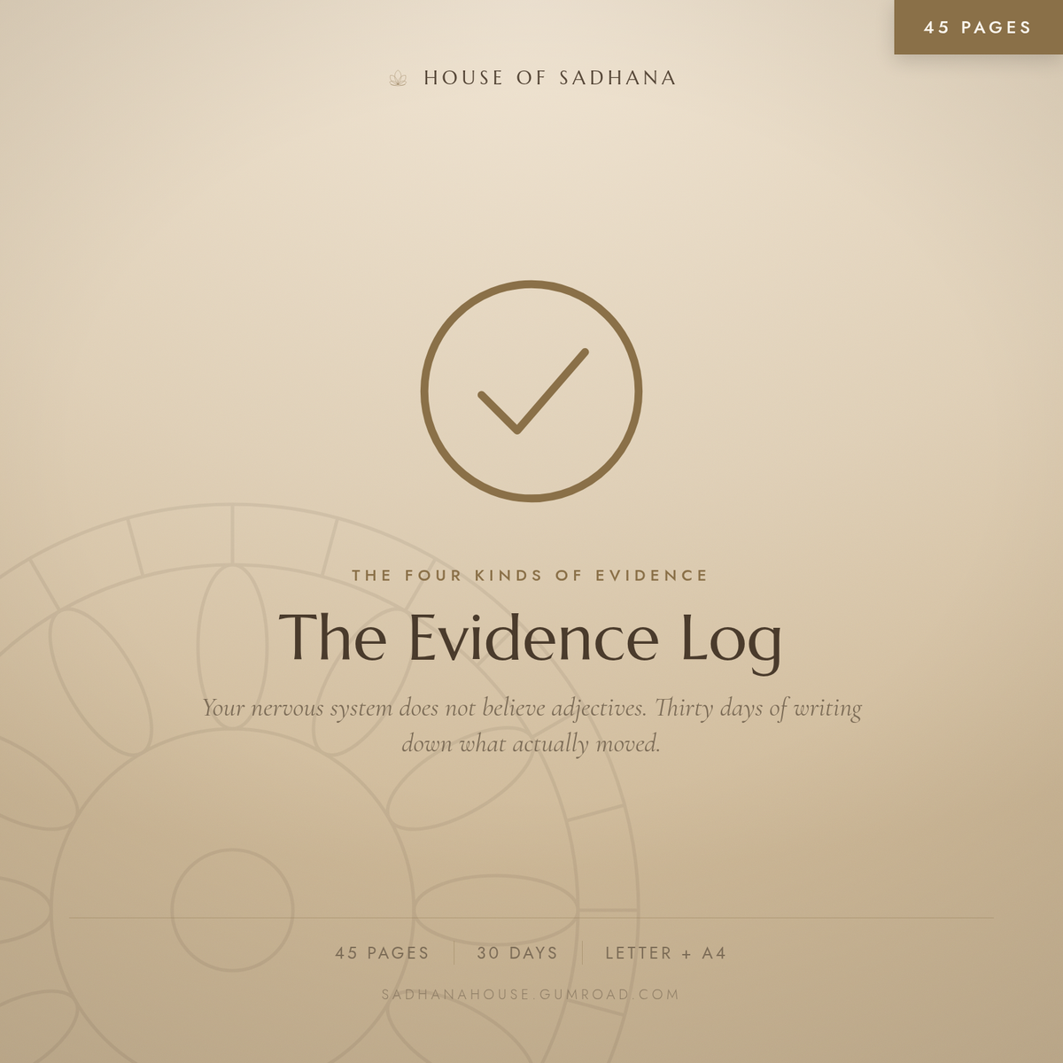 The Evidence Log — 30-Day Printable Manifestation Journal & Daily Proof Tracker